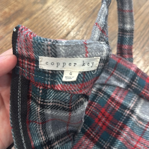 Copper Key Plaid Dress - Picture 4 of 7